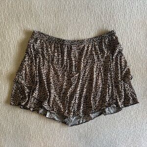 Leopard Print Skort